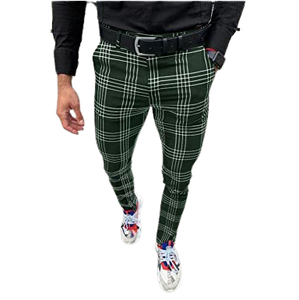 Nuevos Pantalones de Vestir a Rayas para Hombre, Corte Slim Fit, Formales de Negocios, Casuales de Oficina, Diseño Elegante y Moderno, OEM ODM - Product Image 3