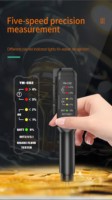 Detector de Humedad en Líquido de Frenos AUTOSCAN, Indicador LED para DOT3, DOT4, DOT5