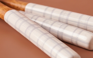 <b>Wooden</b> Flatware <b>Set</b> With Checkered Handles Minimalist Design Reusable <b>Kitchen</b> Utensils For Camping Use Hotel And Wedding - Product Image 2