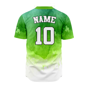 Custom Full Print Baseball Jersey Unisex Short Sleeve Gradient Color Breathable <b>Polyester</b> Team Name Front Logo Regular Fit - Product Image 4