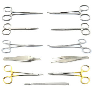 Kit d'instruments de chirurgie mineure manuels en acier inoxydable, outils de dissection chirurgicale, instruments de dissection vétérinaire - Product Image 1