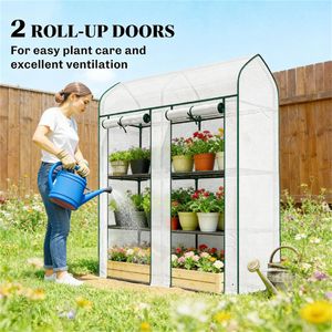 Mini serre portable blanche pour jardin, pour usage domestique - Product Image 3