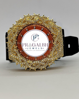 Montre de luxe sertie de diamants Moissanite avec lunette en Moissanite, bracelet en acier inoxydable et caoutchouc