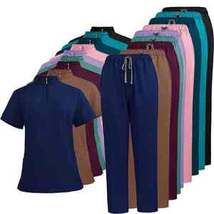 Pantalones y Camisa Médicos de Microfibra Premium, Colores Vibrantes Resistentes a la Decoloración, Lavado Industrial, Uniforme de Hospital Duradero para Hombre - Product Image 5