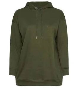 เสื้อฮู้ดโอเวอร์ไซส์สีเขียวมะกอก ยูนิเซ็กส์ แขนยาว สวมใส่สบาย ผลิตจากผ้าถักโพลีเอสเตอร์บุขนแกะ แห้งเร็ว น้ำหนัก 300 กรัม เหมาะสำหรับใส่ในฤดูหนาว - Product Image 1