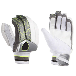 Gants de frappe de cricket en cuir Pittards professionnels personnalisés, légers, haute protection, rembourrage gris glacé, protège-mains de frappe. - Product Image 6