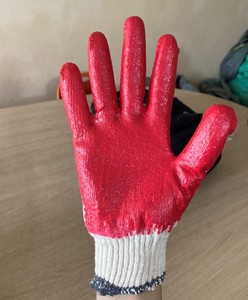 Vietnamese Rubber Coated Anti-Cut Anti-Slip Reusable Cotton Safety <b>Gloves</b> for Garden Work Hand Protection - Product Image 2