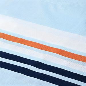 เสื้อยืดผ้าฝ้ายลายทางลำลองสำหรับผู้ชาย แขนสั้น ระบายอากาศได้ดี สวมใส่สบาย แฟชั่นสตรีทแวร์ คอกลม เสื้อยืดอินเทรนด์ - Product Image 6