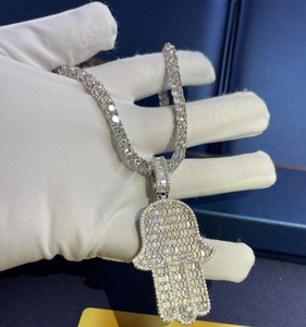 Personaliza tu Cadena Cubana en Oro Rosa de 14k con Diamantes VVS, Diseño Hip Hop de Última Tendencia para Bodas y Regalos - Product Image 2