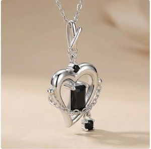 Black <b>Onyx</b> Pendant 925 Sterling Silver Handmade Gemstone <b>Necklace</b> Elegant Boho Jewelry Unique Gift For Women - Product Image 4