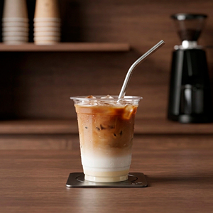 QUANG QUAN Disposable 16/22/24oz Clear PP/PET Plastic <b>Cups</b> 95mm Lids for Coffee Tea <b>Cold</b> Beverages - Product Image 6