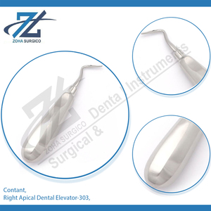 Ascenseur dentaire apical droit-303 | Nouveaux ascenseurs Med Instruments avec poignée en acier inoxydable Ensemble de 03 instruments dentaires - Product Image 3