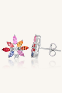 Pendientes de Diamantes y Rubíes en Plata de Ley 92.5 KLST-30809 - Product Image 6