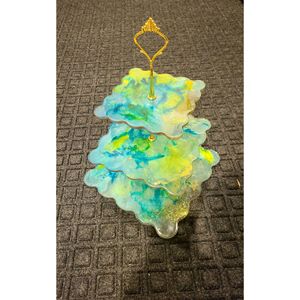 Support à gâteau en résine de qualité supérieure pour la présentation des aliments, vaisselle et décorations RR ENTERPRISES Modèle RR202512971 pour les fêtes - Product Image 2