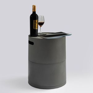 ฝาครอบถังโพรเพนเหล็กกลมพร้อมที่วางโต๊ะข้างแบบซ่อน - Product Image 2