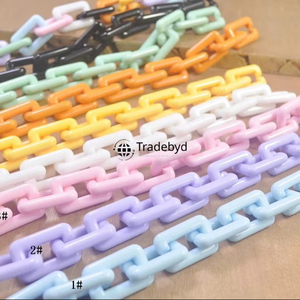 resin chain handmade stylish necklace trendy colorful fashion jewelry lightweight durable accessory for women girls Tradebyd - Product Image 3