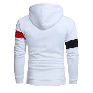 Sweat-shirt à capuche personnalisé avec logo, en coton biologique uni, coupe courte, pour homme, vente en gros - Product Image 6