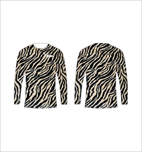 Ferocious Long Sleeve T-Shirt <b>Animal</b> Print O-Neck Quick Dry <b>Men's</b> Casual Knitted Top - Product Image 1