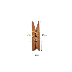 Best Price High Quality Eco-Friendly Bamboo Mini Clothes <b>Clips</b> from Vietchoice Vietnam Wholesale Custom Decorative Wooden Pegs - Product Image 5