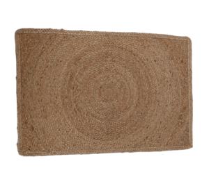 17x12 "สี่เหลี่ยมผืนผ้าปอกระเจาหรูหราแบบถักด้วยมือนำกลับมาใช้ใหม่ได้เสื่อปูโต๊ะรับประทานอาหารบ้านโรงแรมงานเลี้ยงงานแต่งงานงานเลี้ยง - Product Image 3