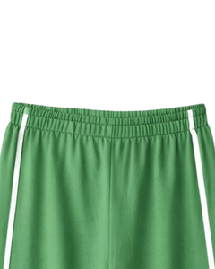 Custom Women Wide Leg Sweatpants Side Stripe High Waist Loose Fit Casual Track Pants <b>Elastic</b> Drawstring Lounge Wear OEM Supplier - Product Image 6