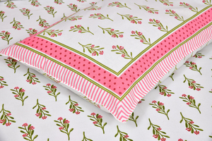 Sábana Plana de Algodón Estampada Clásica, 400 Hilos, Transpirable para Todas las Estaciones, Diseño de Plantas, Ropa de Cama para Adultos, Uso Doméstico - Product Image 6