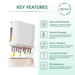 Applicatore di Olio Elettrico 2 in 1 con Massaggiatore per Cuoio Capelluto e Testa - Product Image 3