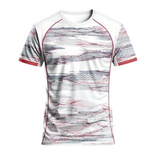 Maillot de football personnalisé en gros avec impression par sublimation, logo d'équipe, nom et numéro, pour adultes, 100 % polyester, séchage rapide, respirant, manches courtes - Product Image 1