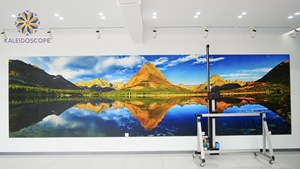 Kính vạn hoa tường bút điều kiện mới 3D máy in phun tường với xp600 đầu in trực tiếp tường Hình ảnh máy cho phun sơn - Product Image 6