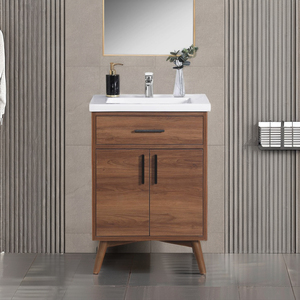 Mueble de Baño Independiente de Diseño Moderno Personalizado JY Project, Proveedor Vietnamita, Mueble de Baño de Melamina con Estructura de MDF - Product Image 2