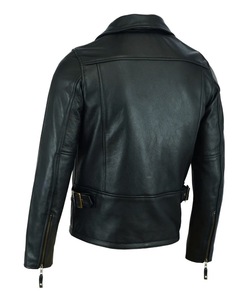 Chaqueta de Cuero Genuino de Piel de Vaca para Mujer, Estilo Motero, con Cremallera Completa, Impermeable, Transpirable, Abrigo de Moda, Estilo Moto, Nombre del Equipo de Carreras, Talla XL - Product Image 3