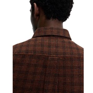 Chemise décontractée en flanelle à carreaux pour homme en pur coton – Chemise d'hiver douce à carreaux brossés, boutonnée, à manches longues - Product Image 4