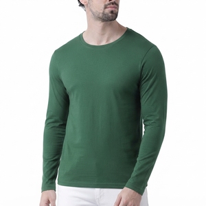 Camisetas de Manga Larga para Hombre, Personalizadas con su Marca, Cuello Redondo, Ecológicas, Deportivas, de Tela de Lona, Corte Holgado, Impresión Digital, MOQ Bajo - Product Image 1