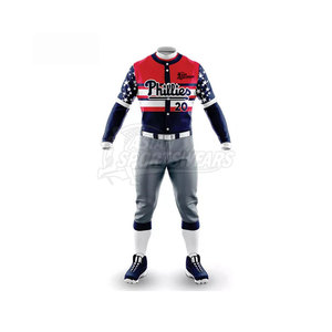 Créez votre propre logo pour une tenue d'équipe de baseball respirante et confortable pour hommes. - Product Image 2