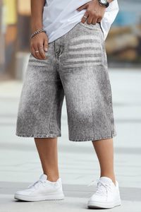Pantalones Cortos de Moda Urbana para Hombre, Estilo Vintage, Personalizados, de Mezclilla, para Verano, Venta al Por Mayor - Product Image 4