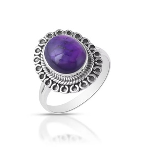 Hermoso Anillo de Amatista Púrpura, Plata de Ley 925, Hecho a Mano, Diseño Boho, Anillo Apilable, Proveedor Mayorista de Fábrica - Product Image 4