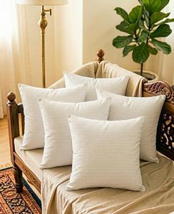 Printed Cotton Cushion Cover Square Throw Pillowcase Floral <b>Sofa</b> <b>Pillow</b> Cover for Bedroom Living Room Decor - Product Image 4