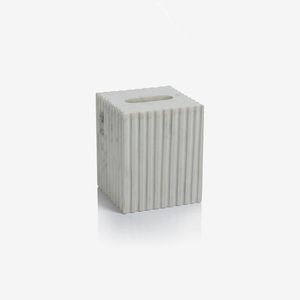 Best Seller White Marble Cube <b>Tissue</b> Box Holder Luxury Stone <b>Tissue</b> Cover For Bathroom Home Decor - Product Image 4