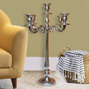 Classic Metal <b>Candelabra</b> Candle Holder For Festive Home Decor Dining Table Styling And Elegant Event Decoration - Product Image 4