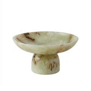 Bol en résine époxy rose coquillage, forme irrégulière ondulée, pour salade de fruits, vaisselle moderne minimaliste haut de gamme, vente en gros - Product Image 2