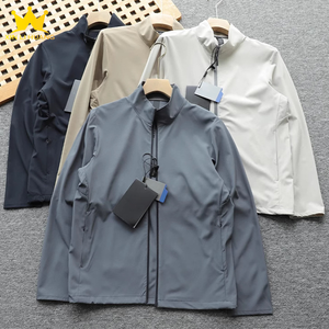 Breathable UV Protection Thin <strong>Smart</strong> Casual Safari <strong>Jacket</strong> with Zipper Stand Collar Solid Pattern - Product Image 2