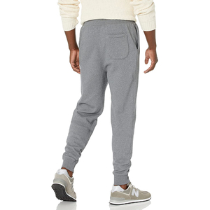 Pantalon de survêtement en coton vert olive pour homme, taille élastique avec cordon de serrage, décontracté, poches latérales, respirant, poids moyen, idéal pour l'automne - Product Image 5