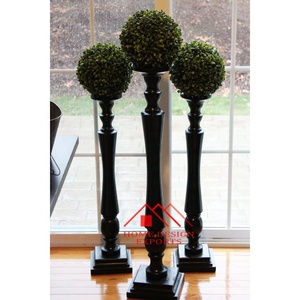 Bougeoir en bois dernier modèle pour centres de table Vente à chaud en bois de manguier Lot de 3 bougeoirs petits, grands et moyens - Product Image 6