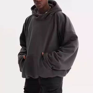 Sudaderas con Capucha de Moda con Lavado Ácido, 100% Algodón, Forro Polar, Cálidas para Invierno, Corte Regular, Diseño Sólido, Logotipo Personalizado - Product Image 1