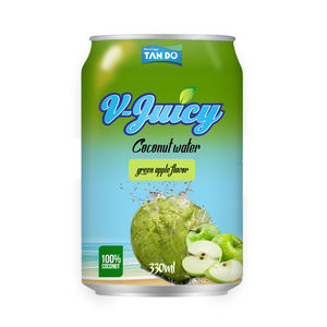 Boisson à l'eau de coco V-Juicy 330 ml, saveurs mangoustan, mangue, pomme verte, mandarine, raisin, en canette aluminium, fournisseur OEM - Product Image 4