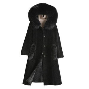 Manteaux en fourrure élégants pour femmes, épais et chauds, manteaux d'hiver doux en peluche à manches longues, vêtements d'extérieur décontractés à la mode, manteaux en fausse fourrure d'hiver - Product Image 1
