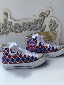 Chaussures de soirée pour femmes, personnalisables, en toile montante, ornées de strass, de perles rouges et de paillettes, idéales pour mariage et mariée - Product Image 5