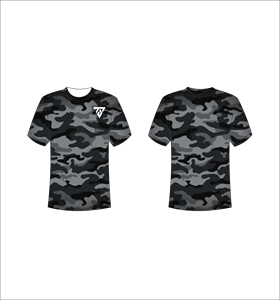 T-shirt à manches courtes pour homme à pois, col rond, coupe classique, décontracté, respirant, en jersey de polyester tricoté avec impression de logo sur le devant - Product Image 3