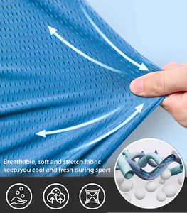 Men's Summer Thin Mesh Basketball Shorts Solid Pattern Canvas Breathable Fitness Training for Sports Muscle Fitness Gym Use - Product Image 6