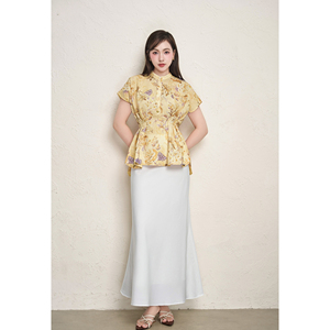 กระโปรงทรงเมอร์เมดสีขาวเอวสูงสำหรับผู้หญิง สไตล์ลำลองสำหรับใส่ทำงาน กระโปรงยาวทันสมัย แฟชั่นสไตล์โมเดิร์น ODM OEM MIREL - Product Image 1